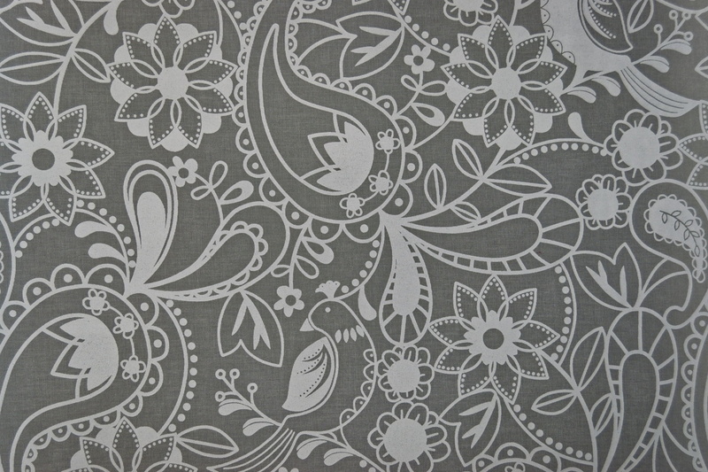 background, Paisley, pattern, 1080P, flowers, grey