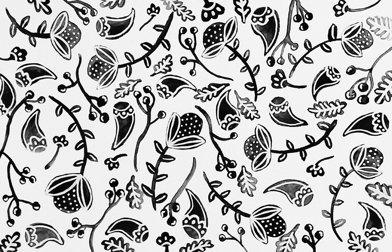 no people, art and craft, black color, black, pattern, 1080P, flower, seamless, ornate, design, backgrounds, animals in the wild, paisley, beauty, plant part