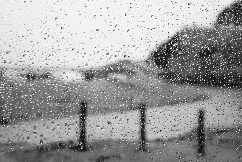 window, real people, day, blurred lines, seashore, blur, rhythm, rainy, raindrop, drop, full frame, close-up, wet, black and white, one person, spain, blurred