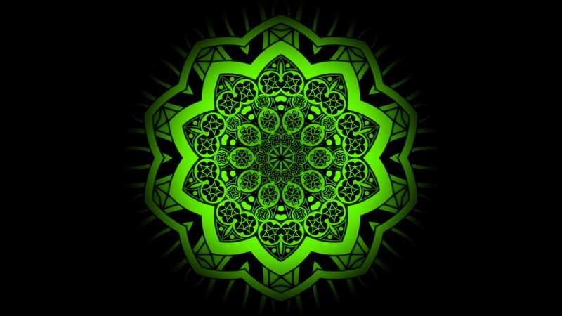 5K, Mandala, Abstract, Pattern, Artistic, Green