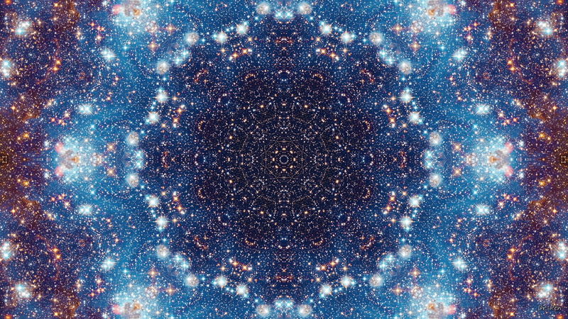 Mandala, 1080P, Artistic, Abstract, Digital Art, Space, Galaxy, Pattern, Manipulation