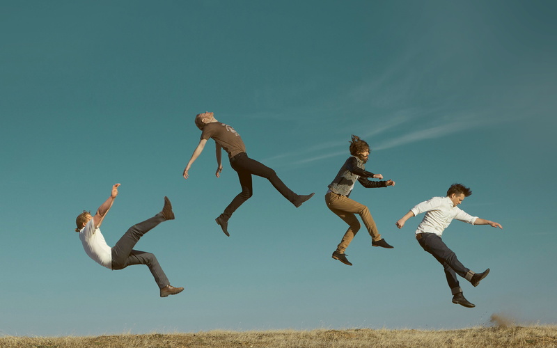 males, group of people, teenager, sky, 4K, real people, imagine, togetherness, land, dragons, men, nature, fun, mid-air, jumping, leisure activity, young adult