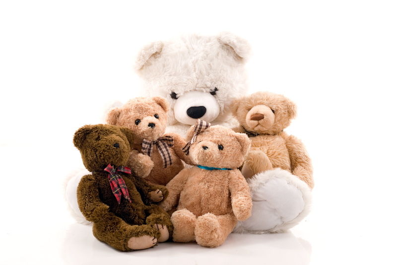 joy, fun, five, gift, close-up, studio, animal representation, white background, cut out, fluffy, cuddly, childhood, isolated, white, cute, color, toy