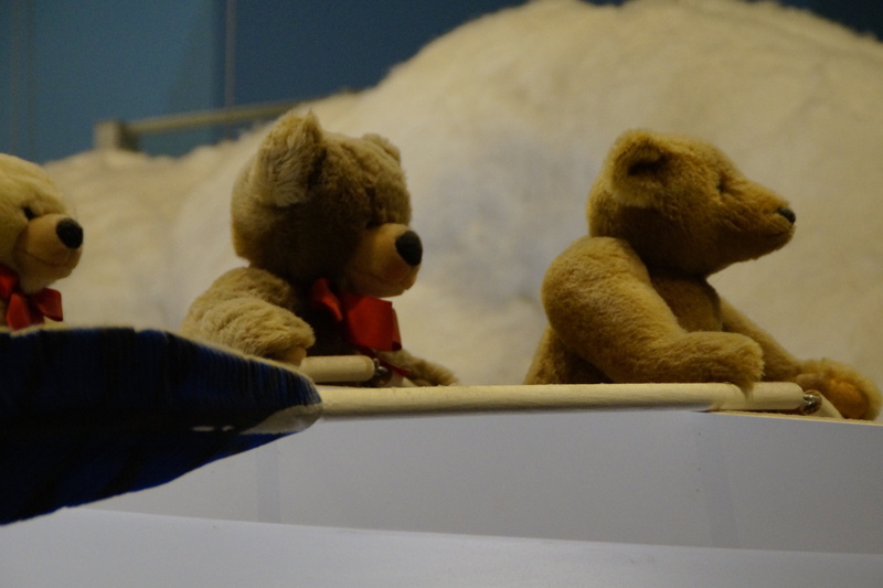 human hand, stuffed animal, representation, soft toy, rowing, indoors, animal wildlife, polar bear, stuffed toy, children toys, decoration, bear, animal