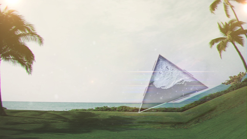 glitch art, landscape, green, Photoshop, tranquil scene, lights, beauty in nature, outdoors, sea, beach, tropical climate, land, abstract, grass, dark fantasy