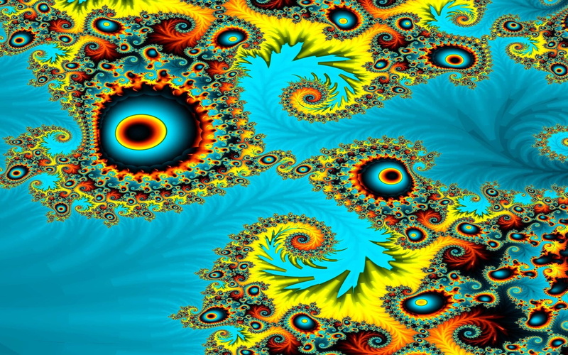 1080P, colors, psychedelic, points, bold, orange, green, blue, yellow, spiral, abstract, dots, curves