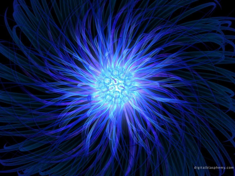 d, shining, 480P, hd, Abstract, Swirl, Neon, art, Blue, jpg