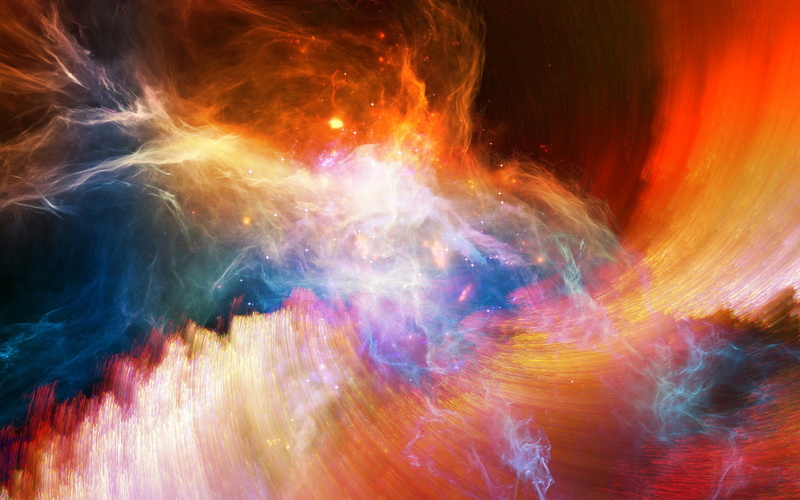 smoke, glow, swirl, 2K