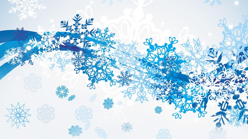 frozen, swirls, cold, ze, snowflakes, nature and landscapes, winter, blue, 1080P, scatter, snow, abstract, snowing