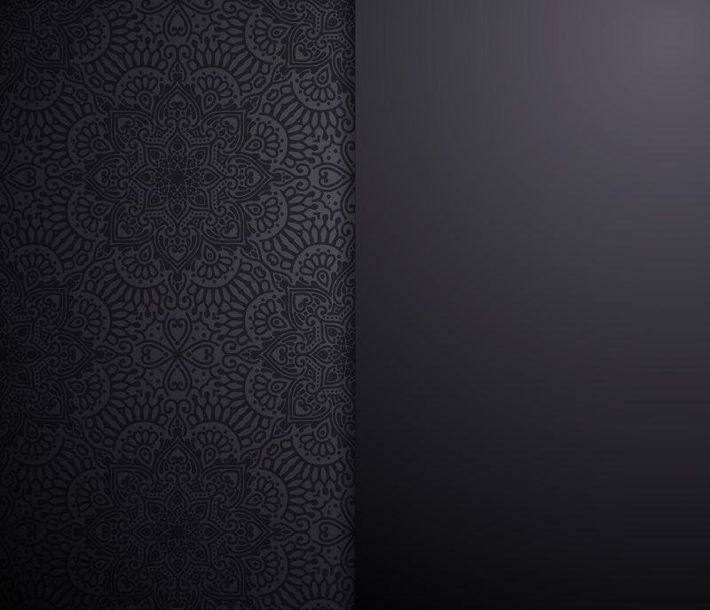 background, 4K, design, texture, ornament, pattern, black background