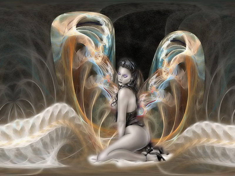 os, Abstract, hd, sensation, fractal, woman, art, wind, 480P, whirl, fantasy, fractals