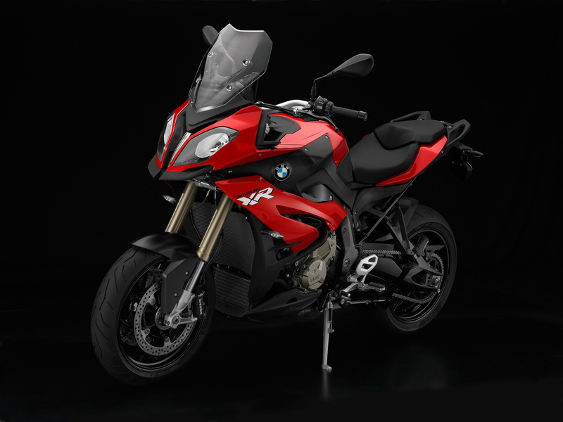 red, sports helmet, bmw s1000 xr, chrome, wheel, indoors, mode of transportation, no people, stationary, black background, headwear, crash helmet, single object