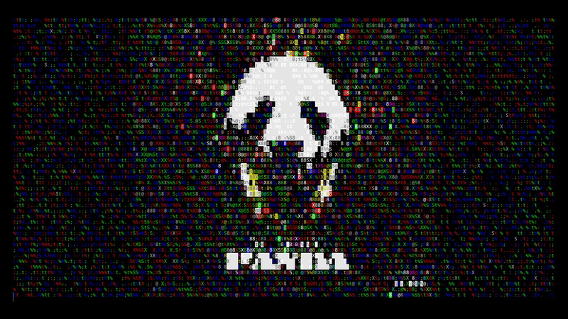 ASCII art, panda, 1080P