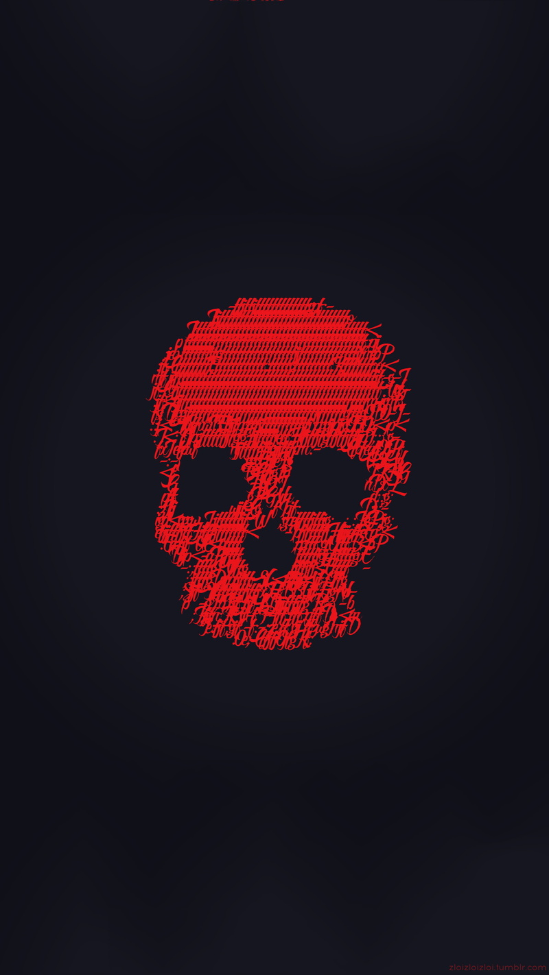 skull, 4K, ASCII art, glitch art, abstract