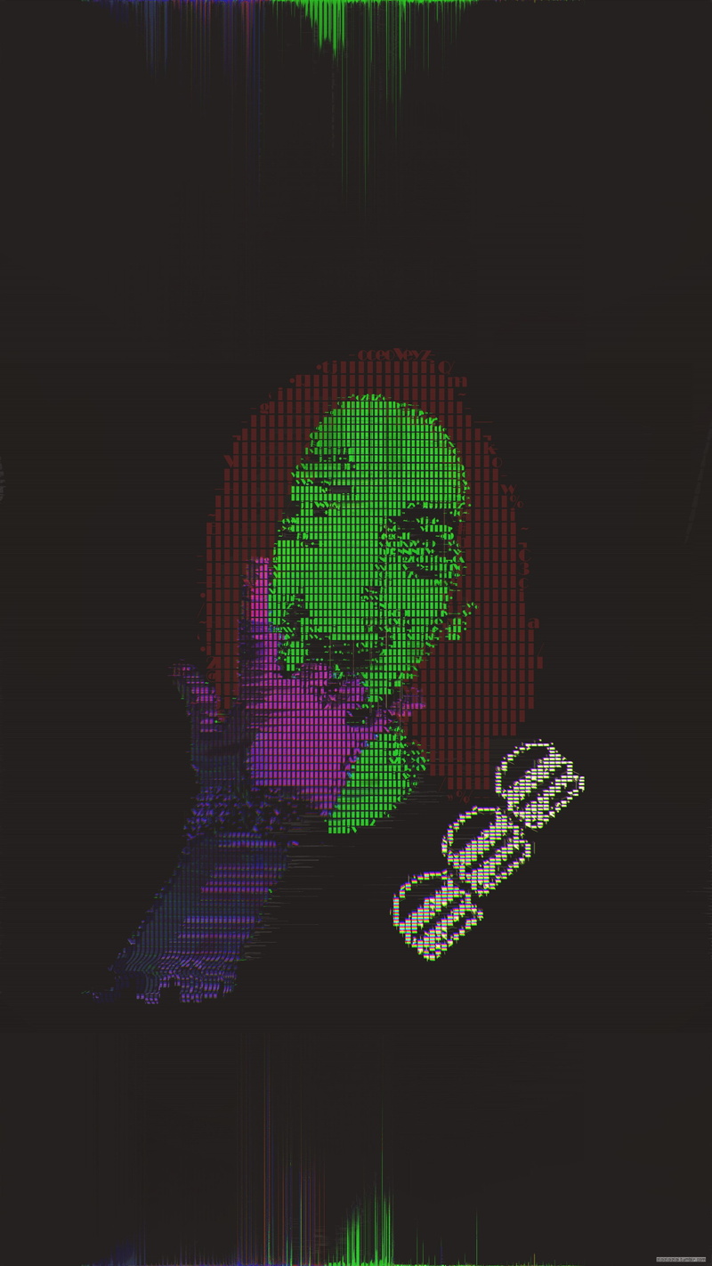 glitch Art, abstract, ASCII Art, 4K