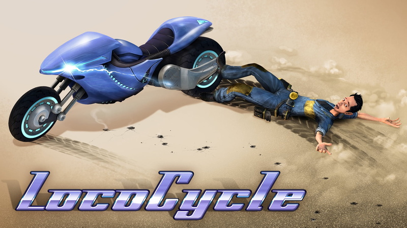 illustration, skill, emotion, digital composite, adult, bike, one person, I.R.I.S., video games, sport, young men, young adult, blurred motion, speed, full length