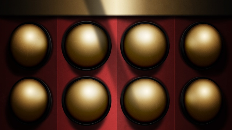 shape, large group of objects, protection, security, close-up, gold colored, order, balls, indoors, silver colored, no people, group of objects, red, shiny