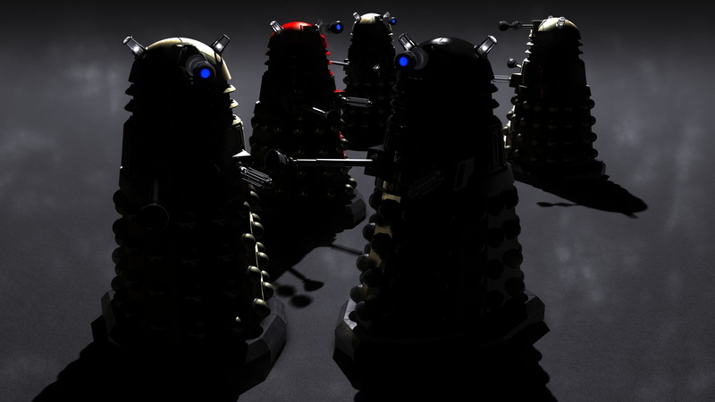 robots, no people, still life, photography themes, security, technology, close-up, Doctor Who, armed forces, protection, assorted, color, 1080P, machinery
