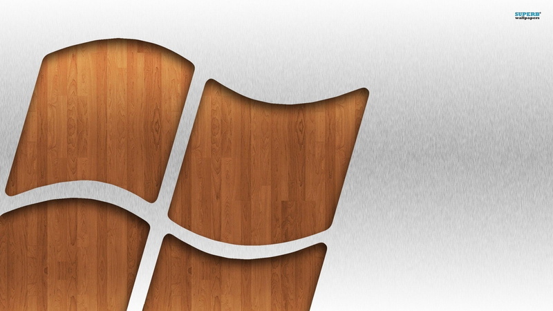 Microsoft Windows, art, hd, 1080P, microsoft, brushed, wood, windows, x, technology, logos