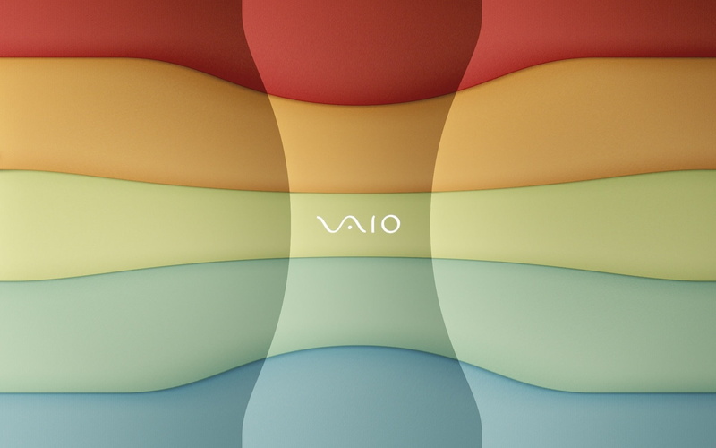 studio shot, computer, decoration, communication, indoors, full frame, illustration, colored background, yellow, technology, colors, creativity, sony vaio
