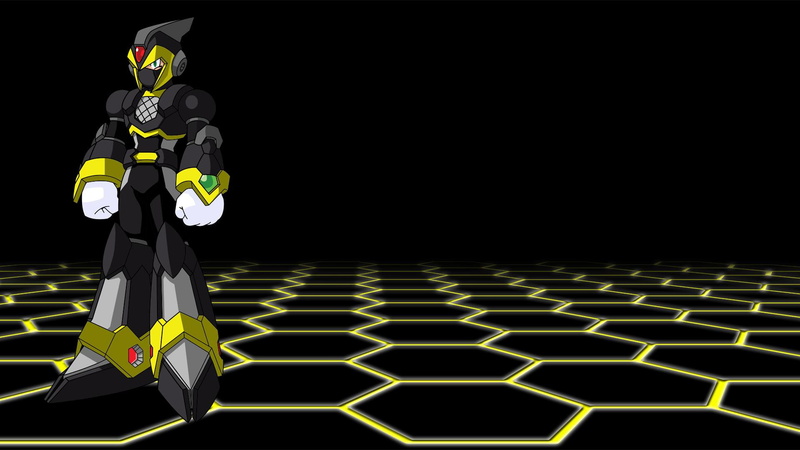 x, armored, gray, video games, mega man, cartoons, shadow armor, armor, 1080P, yellow, illustration, black, megaman x, shadow, shadow armor x, mega man x