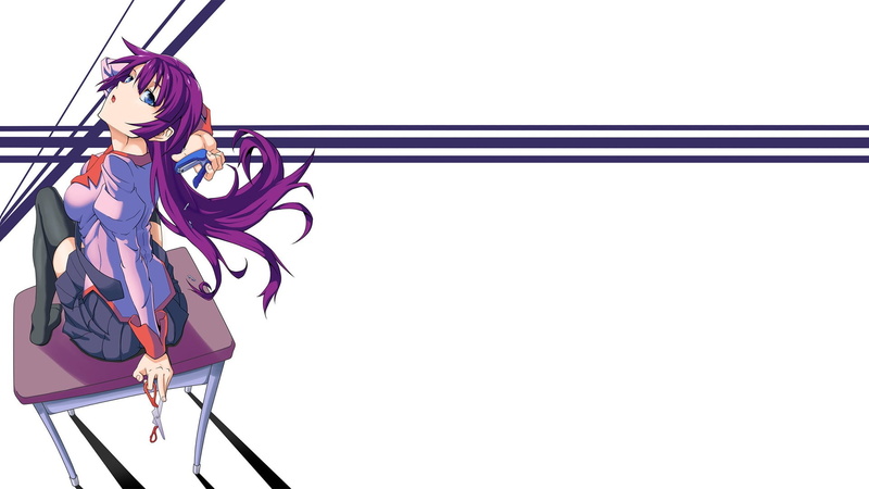 nature, power line, Senjougahara Hitagi, sky, purple, creativity, close-up, art and craft, telephone line, connection, power supply, no people, blue eyes