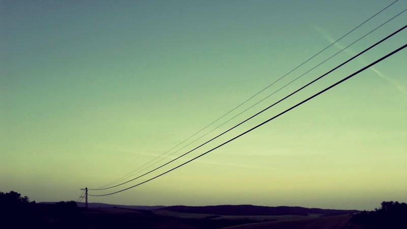 tranquility, power line, outdoors, telephone line, sky, dusk, electricity pylon, tranquil scene, no people, scenics - nature, power supply, landscape, fuel and power generation