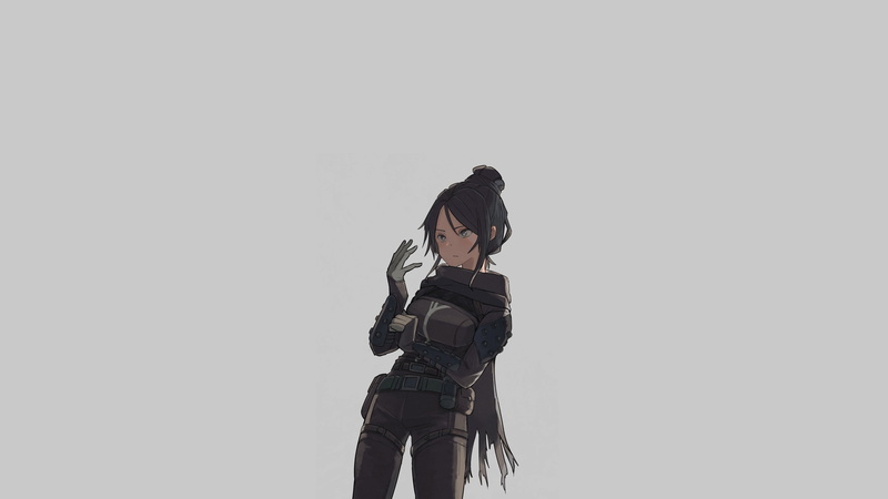 Wraith (Apex Legends), black hair, Sack b7, Apex Legends, 2K