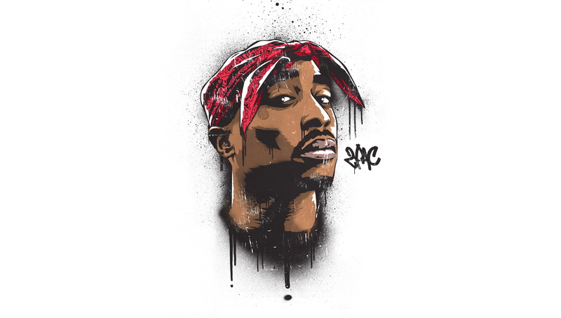 2K, Makaveli, 3000x1697 px, Hip Hop