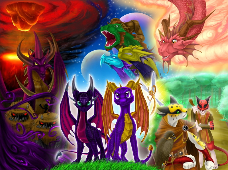Ignitus, Video Game, Sparx the Dragonfly, Terrador (Spyro), Cyril (Spyro), Volteer (Spyro), Spyro (Character), Cynder (Spyro), Malefor (Spyro), 1080P