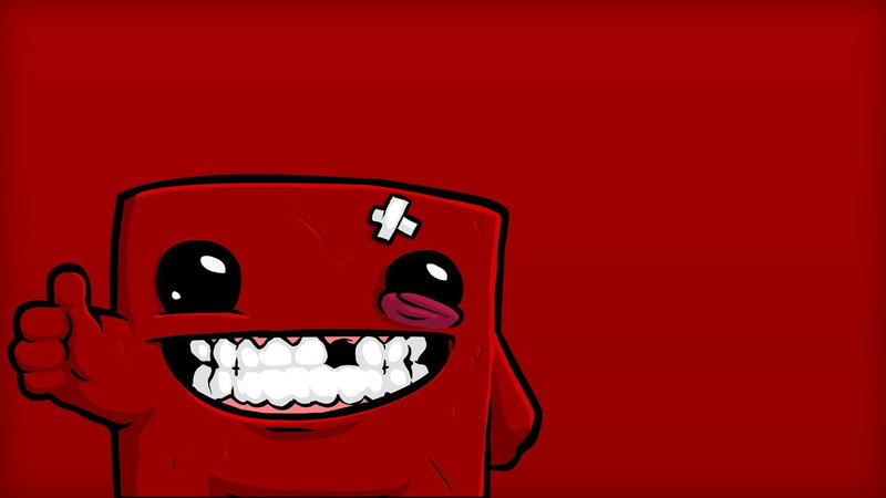 retro styled, 1080P, vibrant color, communication, arts culture and entertainment, bright, music, copy space, close-up, video games super meat boy, indoors