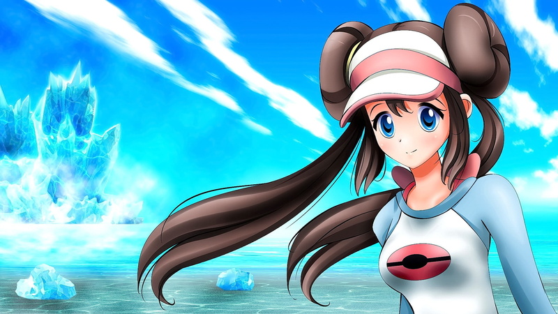 water, blue eyes, women, looking at viewer, Pokémon trainers, 1080P, smiling, nature, lifestyles, one person, art and craft, young women, young adult