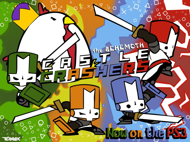 scrolling, crashers, fighting, rpg, 1080P, castle, fantasy, castle-crashers, action