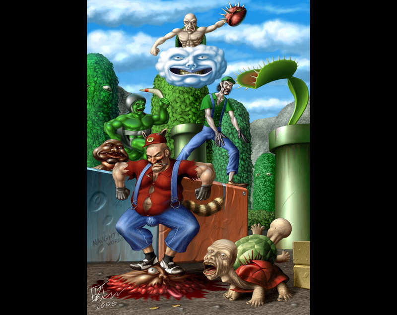 goomba, games, 720P, koopa, x, art, luigi, video, lakitu, Video Games, real, hd, alternative, realistic, Mario