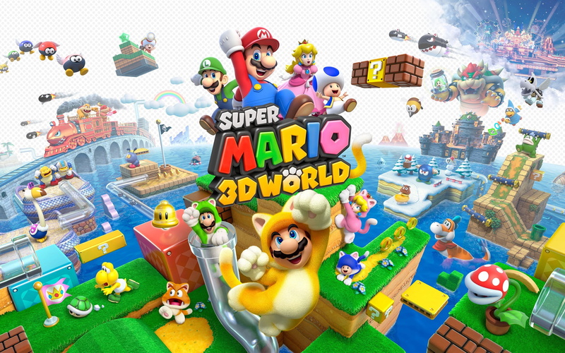 2K, super mario bros_ video games luigi princess peach toad character super mario 3d world