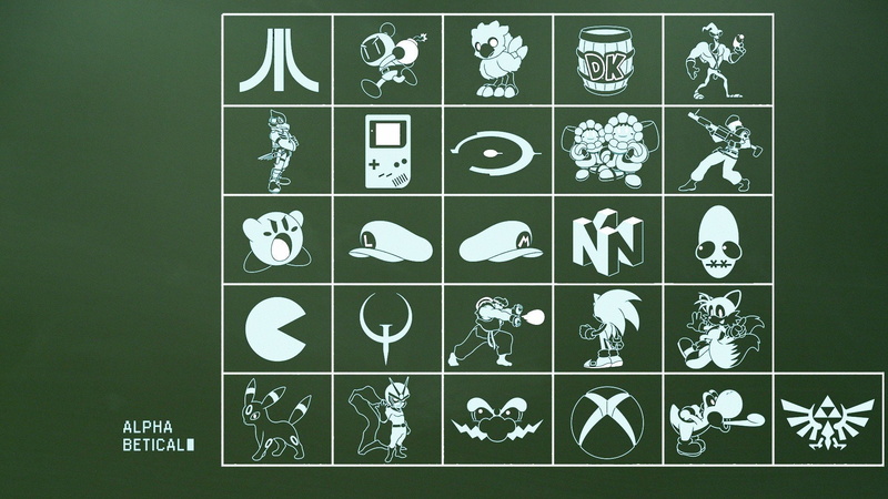 Pac, Yoshi, Triforce, Super Mario, The Legend Of Zelda, man, Kirby, gameboy, 1080P, Chocobo, Bomberman, Mario Bros., Quake, GameBoy Color, Nintendo, Xbox