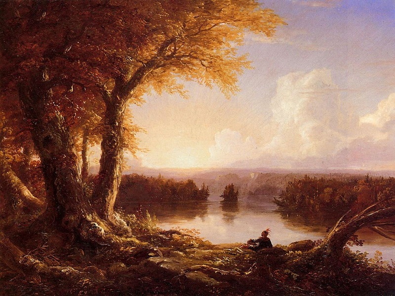 cole, autumn, thomas, nature, valley, trees, abstract, 720P, hd, indian, clouds, river, mountains
