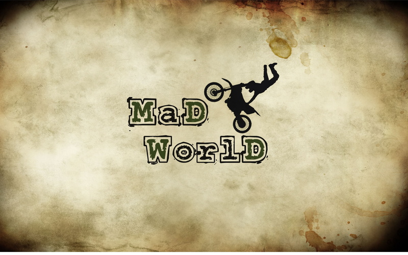 overlay, world, text, bike, moped, beige khaki background, motorcycle, 2K, background, brown, mad, mad world, crazy world, letters, spot, the inscription