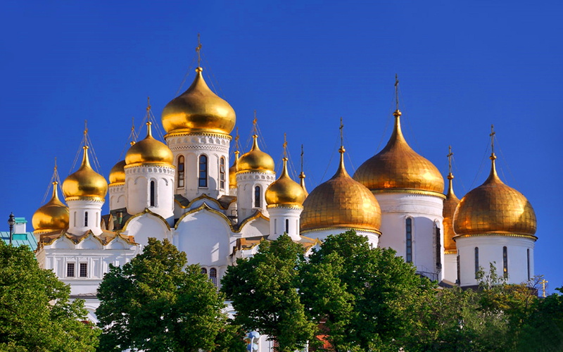 churches, moscow, 2K, golden, orthodox, russian, kremlin, domes, cupolas