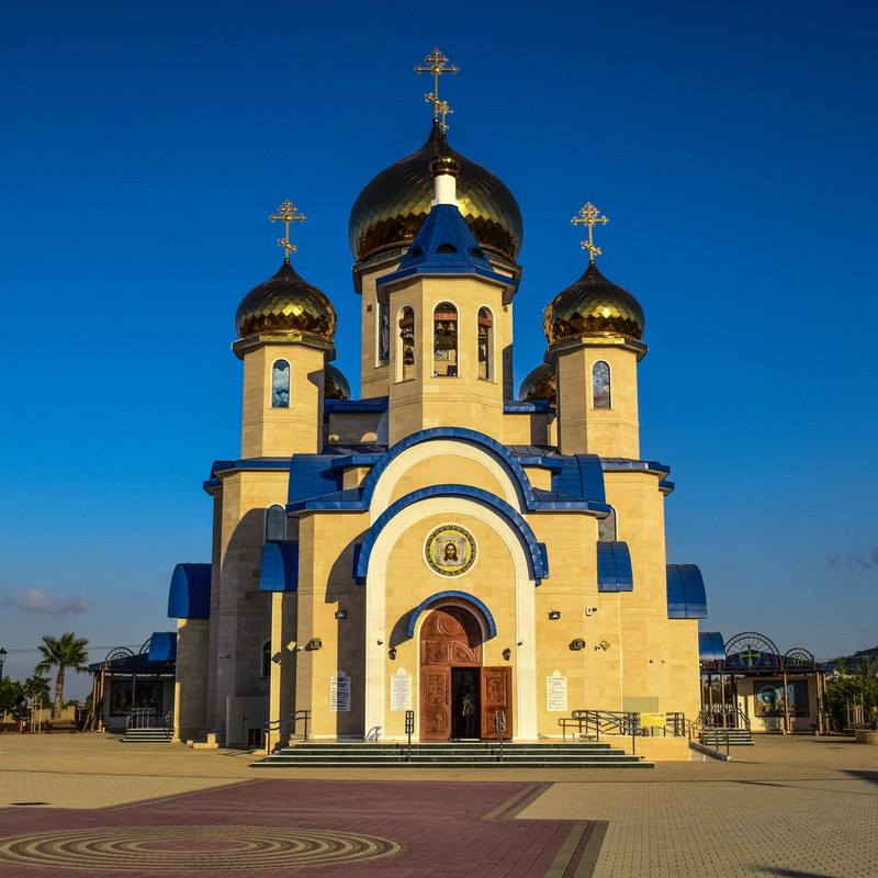 the past, dome, cyprus, built structure, building, arch, travel destinations, facade, architecture, orthodox, nature, russian church, sky, spire, outdoors