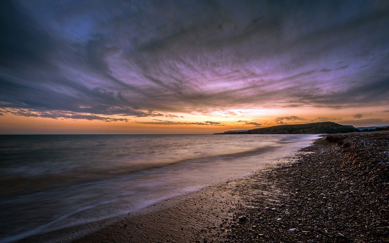 2K, Sunset, Ocean, Cyprus, Beach