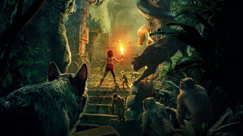 book, Best Movies, Bagheera, Mowgli, 2K, illustration, jungle, The Jungle Book