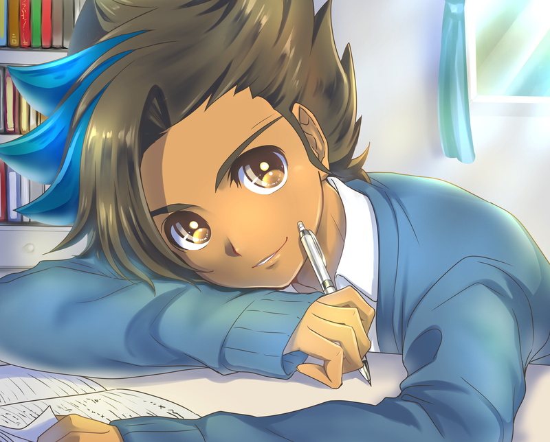 matatagi, hair, 4K, galaxy, pencil, eleven, two-tone, hayato, inazuma
