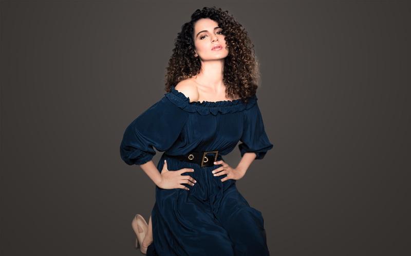 1080P, hair, beautiful woman, women, Kangana, young women, black color, dress, curly hair, studio shot, black background, hairstyle, one person, front view