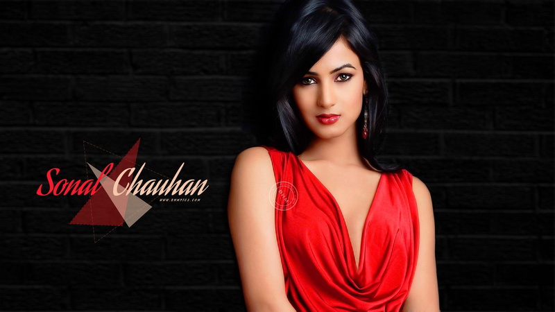 1080P, dress, chauhan, actress, bollywood, sonal chauhan, female celebrities, sonal, red