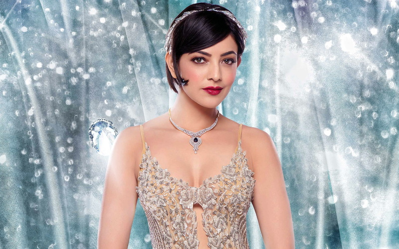 black hair, portrait, beautiful woman, jewelry, adult, kajal, 2K, indoors, beauty, women, looking at camera, actress, pretty, indian, clothing, waist up