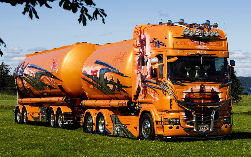 hd, vehicles, 2K, freight, brown, truck