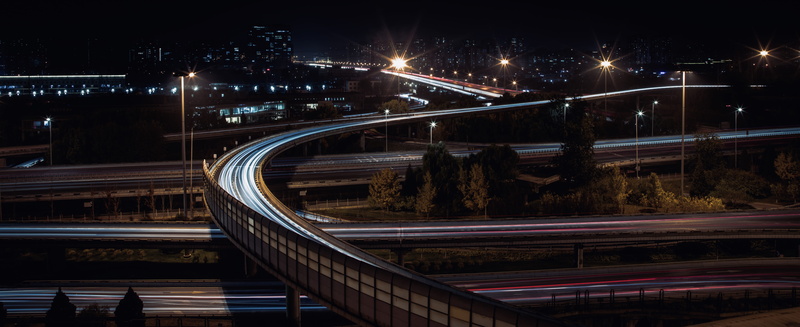 road, bridge, blurred motion, long exposure, connection, built structure, light trail, transportation, lighttrail, outdoors, beijing, motion, vehicle light