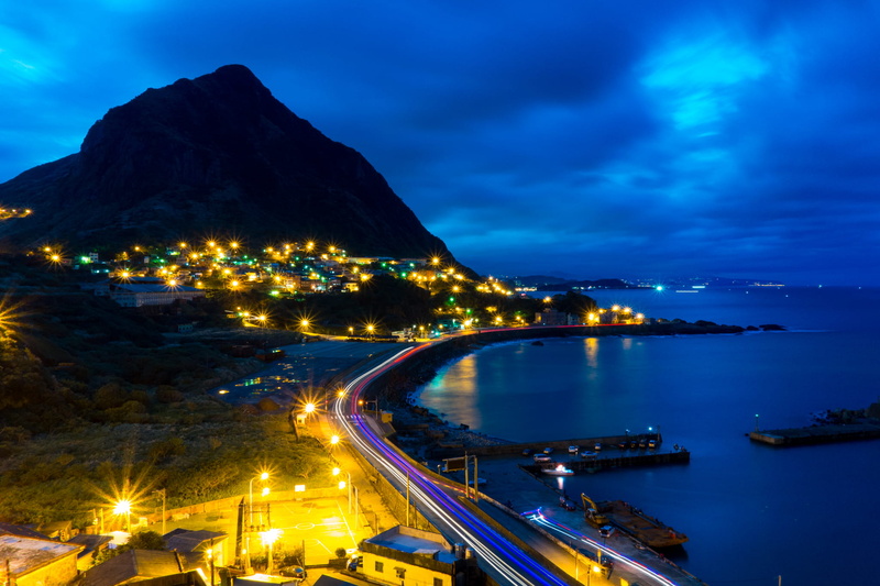 cityscape, urban Scene, water, dark, outdoors, street, coast, sunset, mountain, twilight, dusk, transportation, street Light, bay Of Water, scenics, built Structure