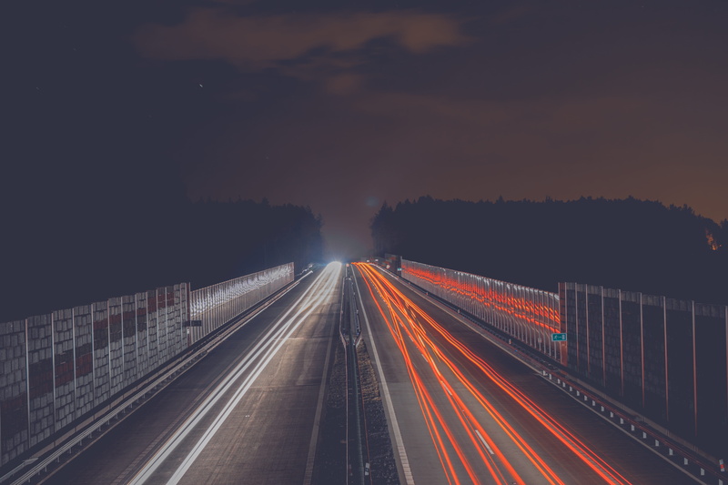 long exposure, sky, city, architecture, transportation, night, nikon, direction, nature, diminishing perspective, no people, light, outdoors, traffic, vehicle light